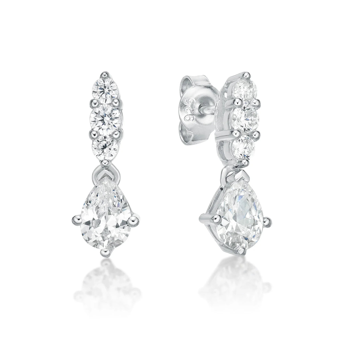 SILVER CZ DANGLES