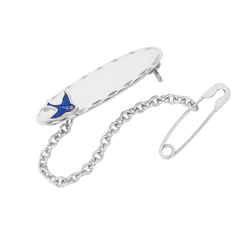 Thomas Bluebird Oval Childrens Brooch