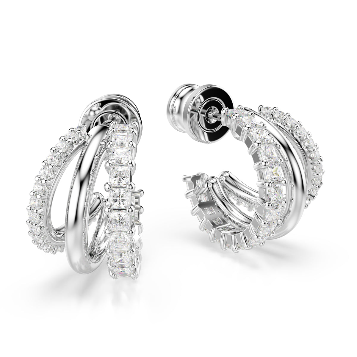 Hyperbola hoop earrings