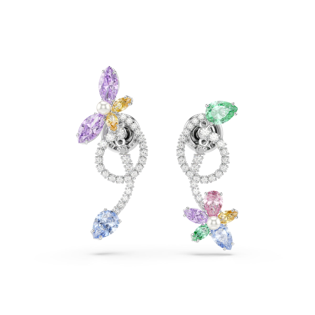 Ariana Grande x Swarovski drop earrings with ear jacket