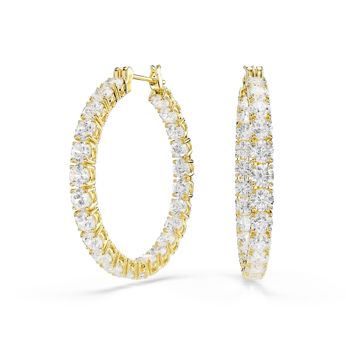 Matrix hoop earrings