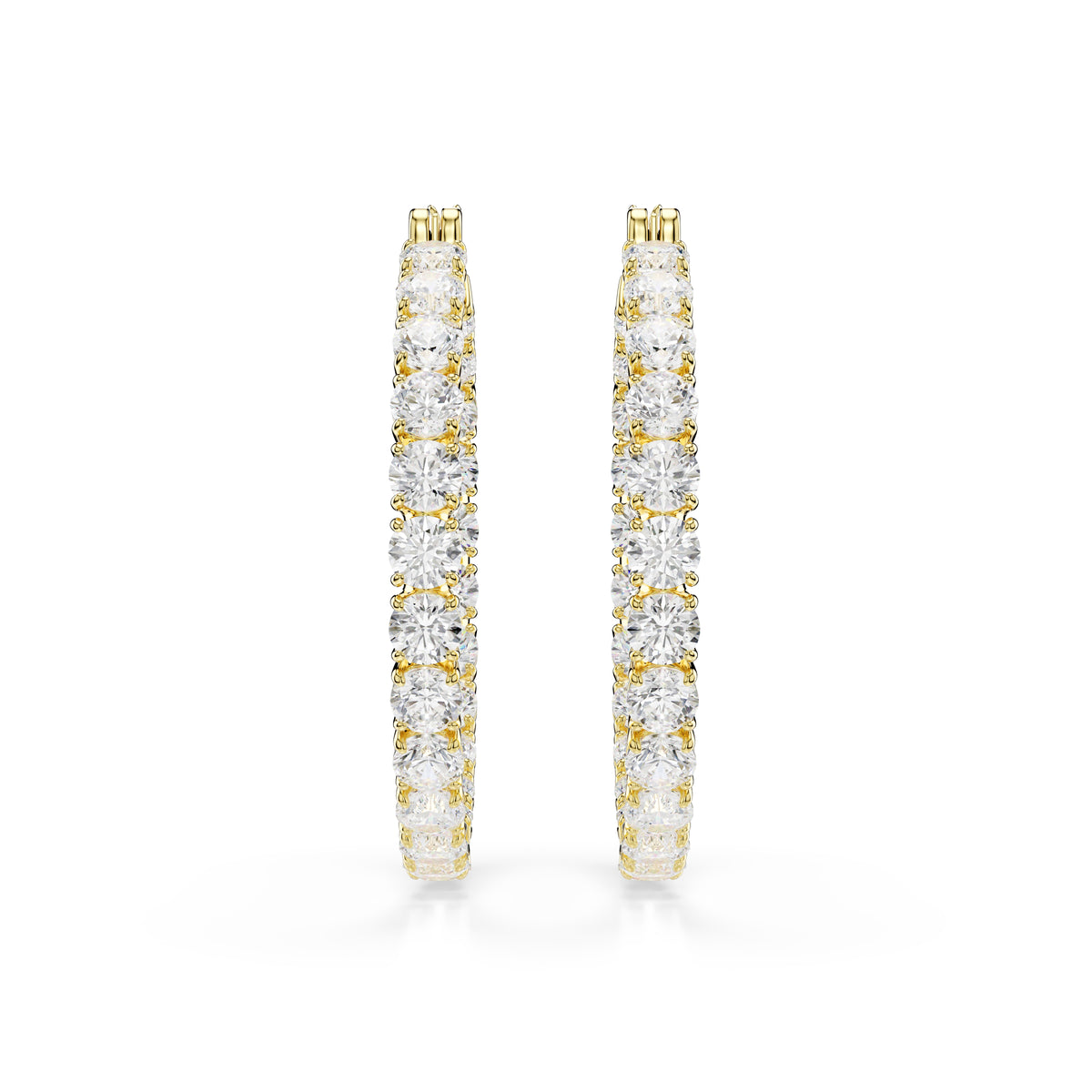 Matrix hoop earrings
