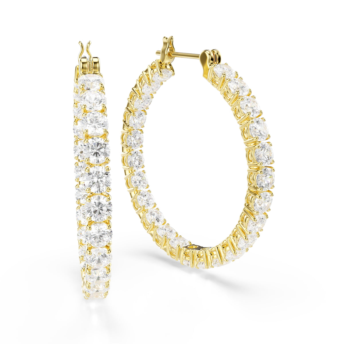 Matrix hoop earrings
