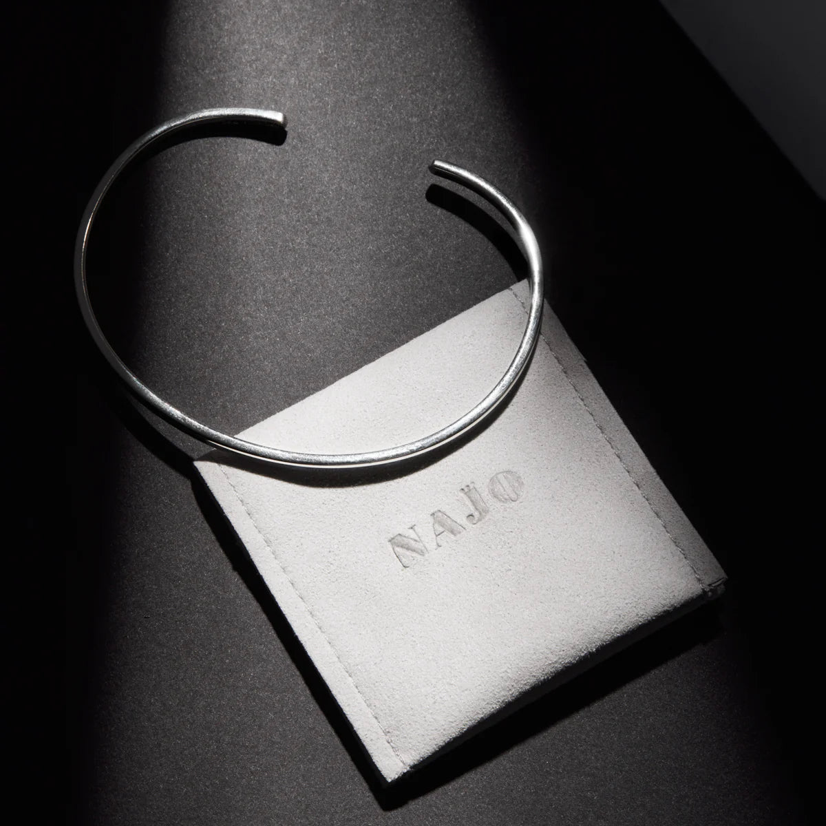 NAJO Utility Mens Silver Cuff (65mm)