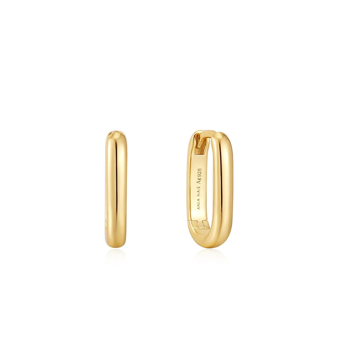 Ania Haie Gold Oval Hoop Earrings - Nangar Gems