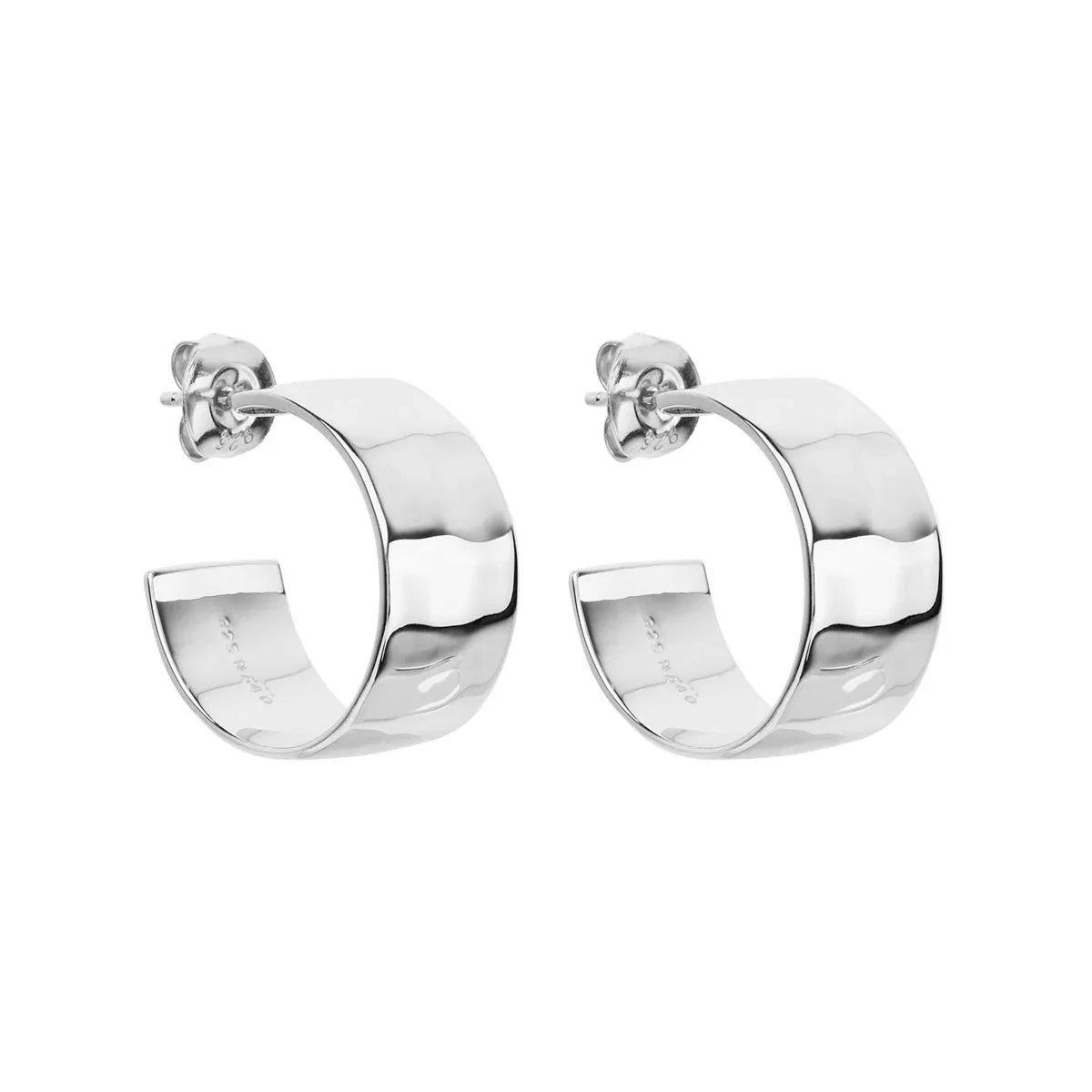 NAJO La Dolce Vita Silver Hoop Earrings