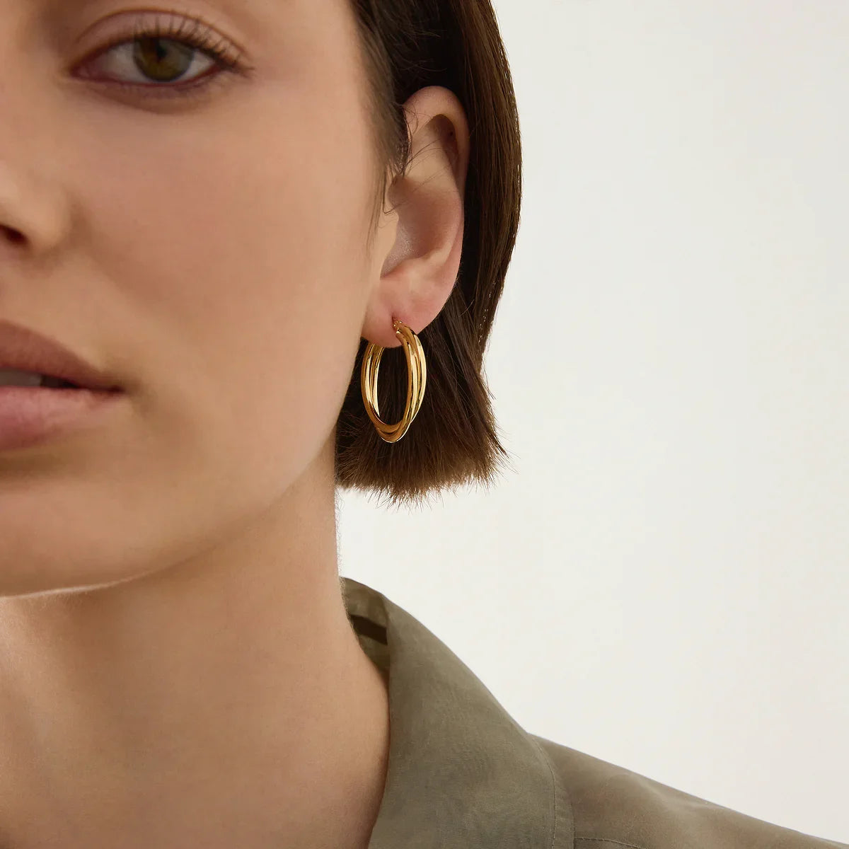 NAJO Duet Hoop Earrings