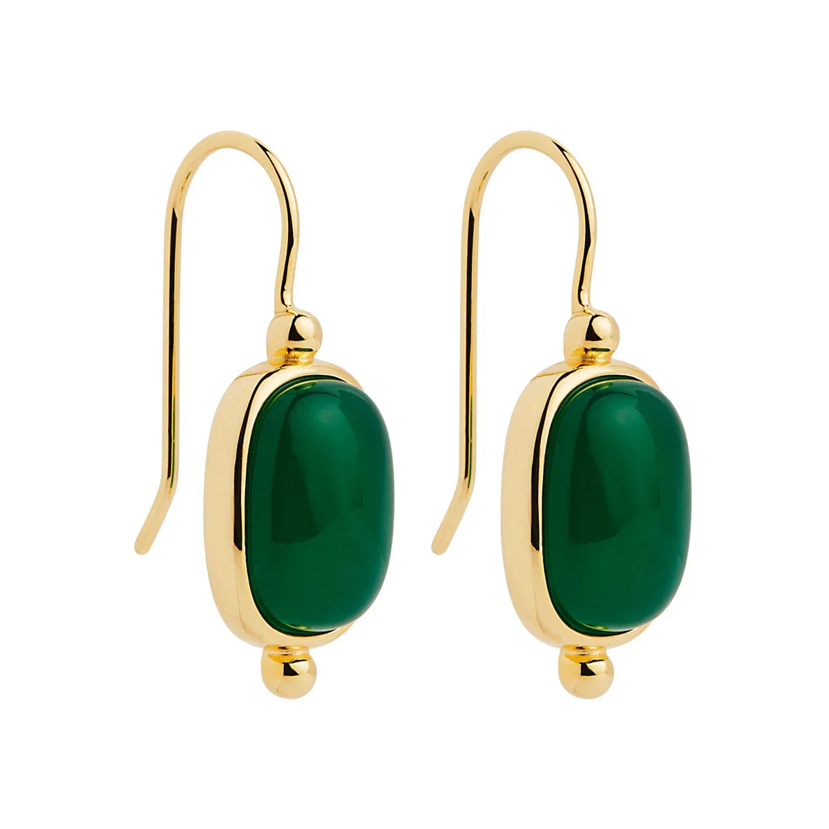 NAJO Fleur Green Onyx Earrings