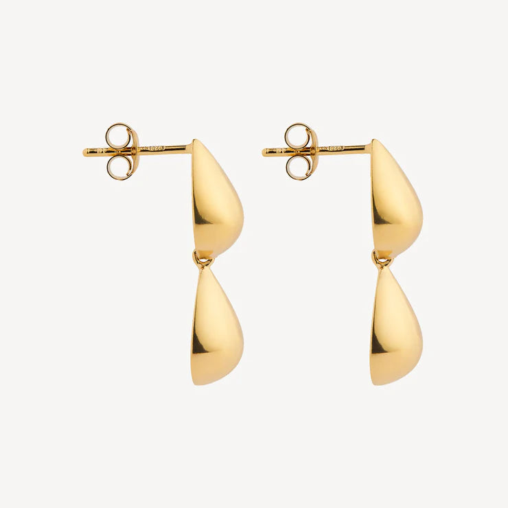 Liora Double Drop Stud Earring