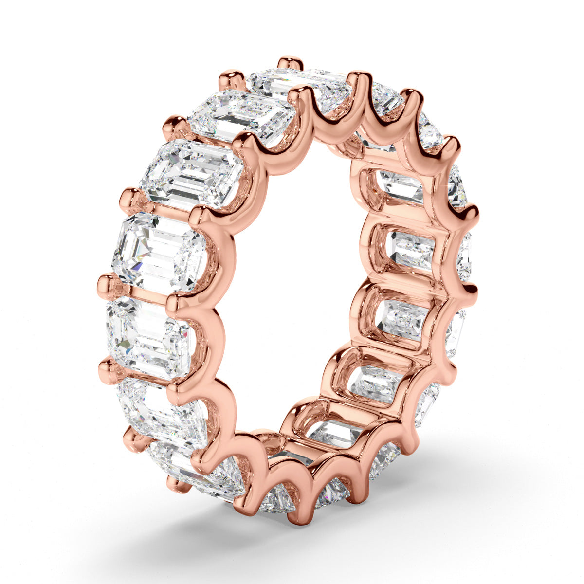 Emerald Cut Diamond Eternity Ring