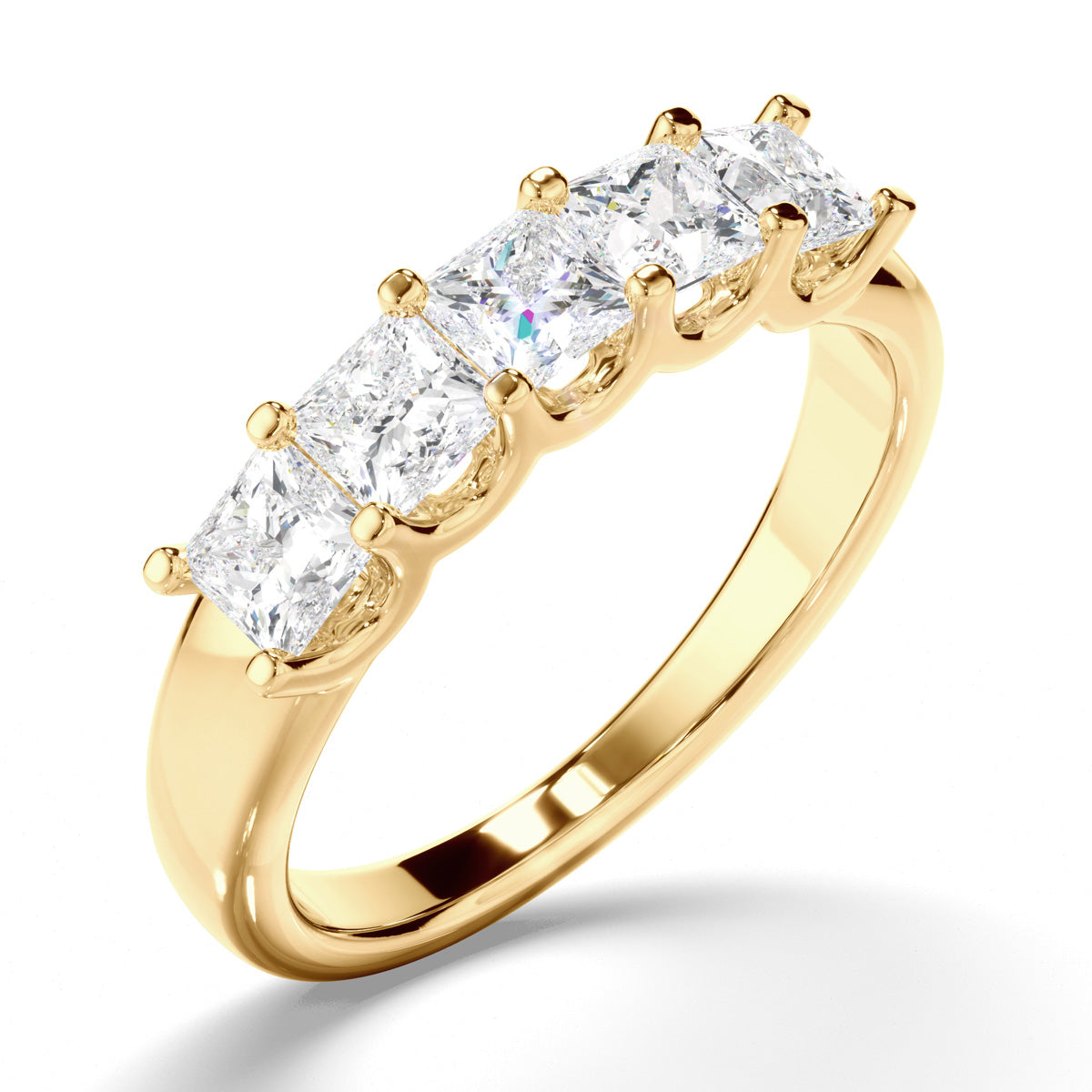 Princess Cut Diamond Anniversary Ring