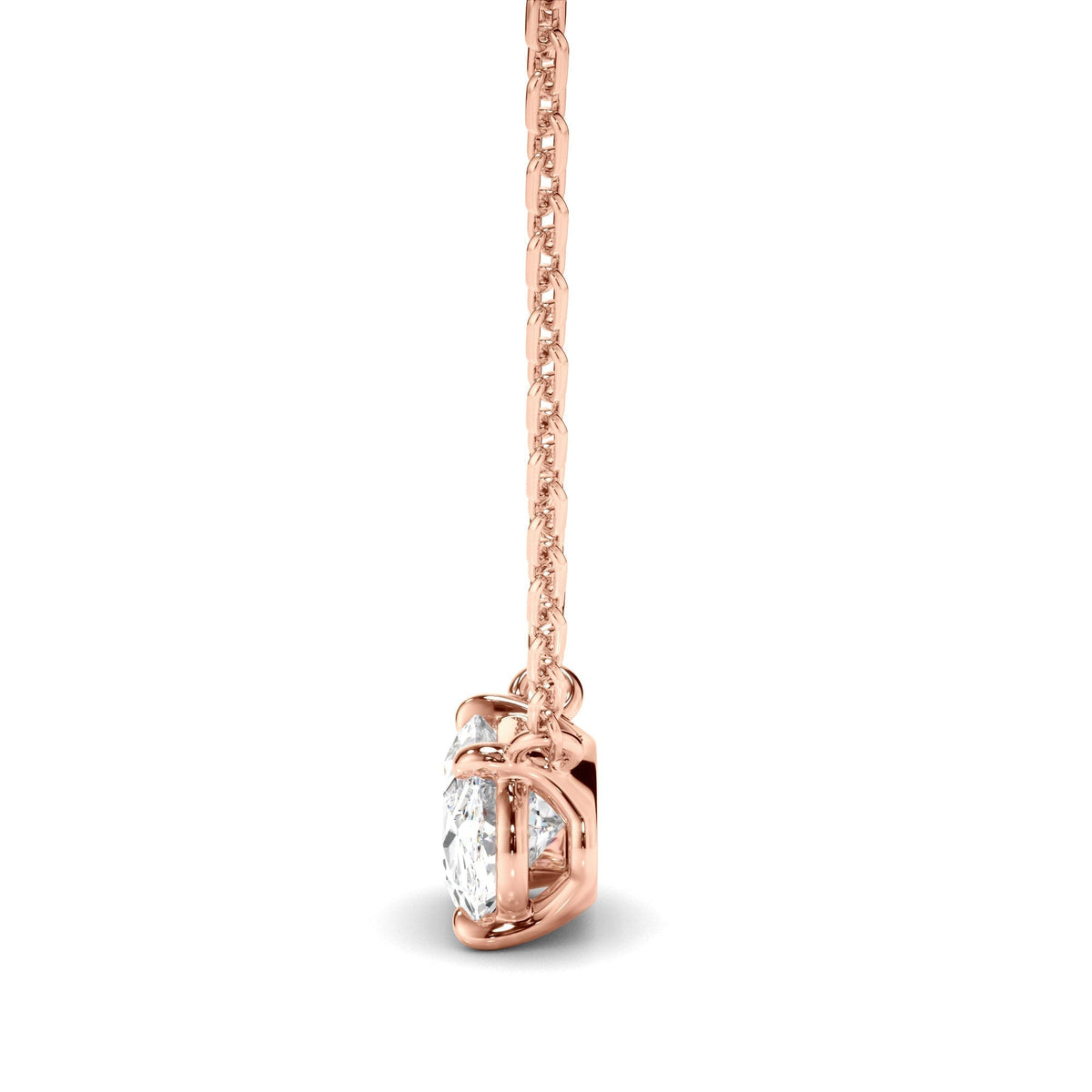 East West Oval Cut Diamond Necklet