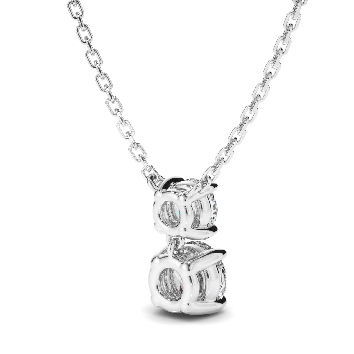 Round Brilliant Cut Diamond Drop Pendant