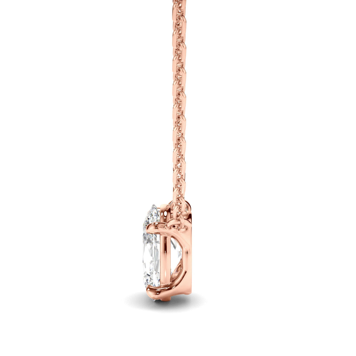 Oval Cut Diamond Necklet
