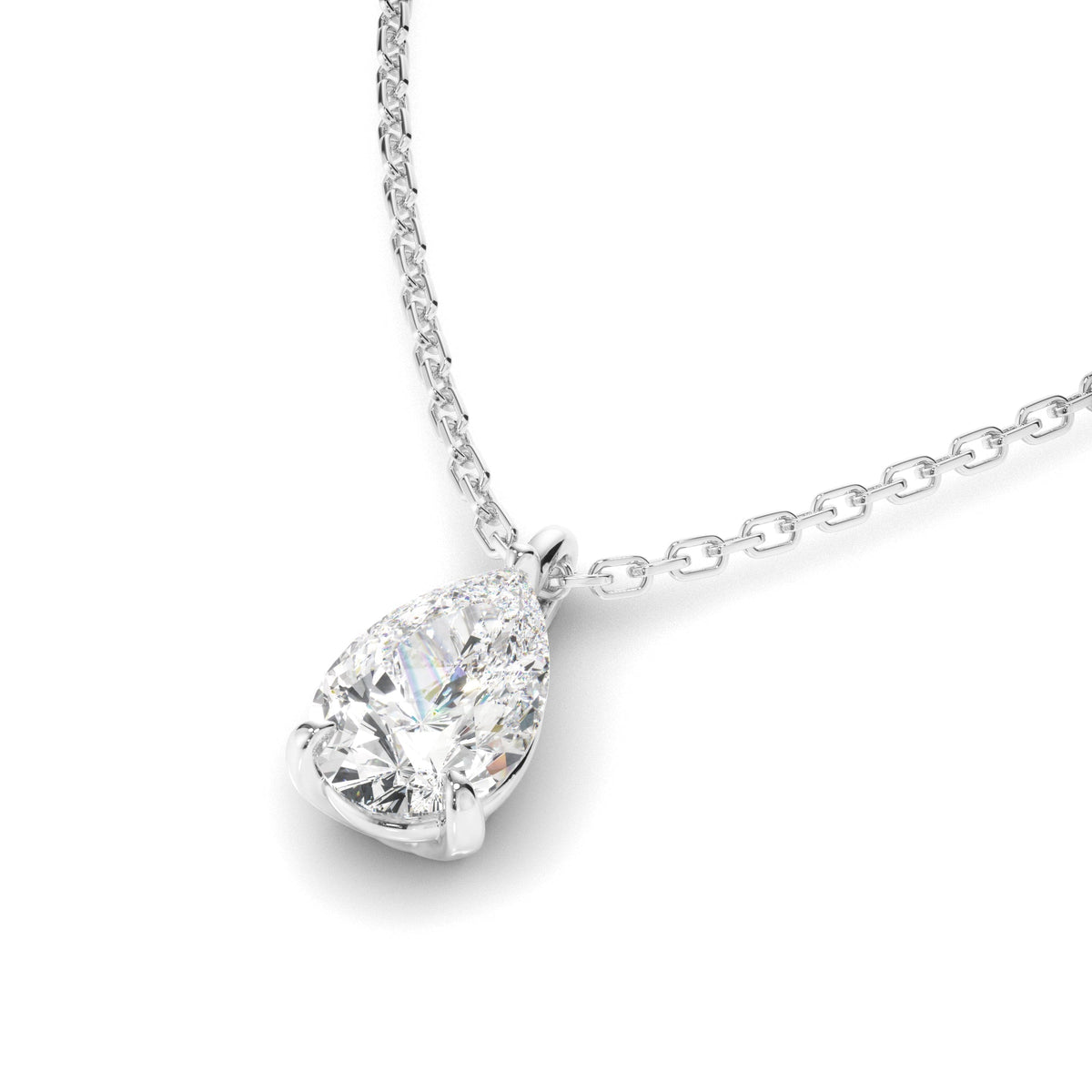 Pear Cut Diamond Pendant