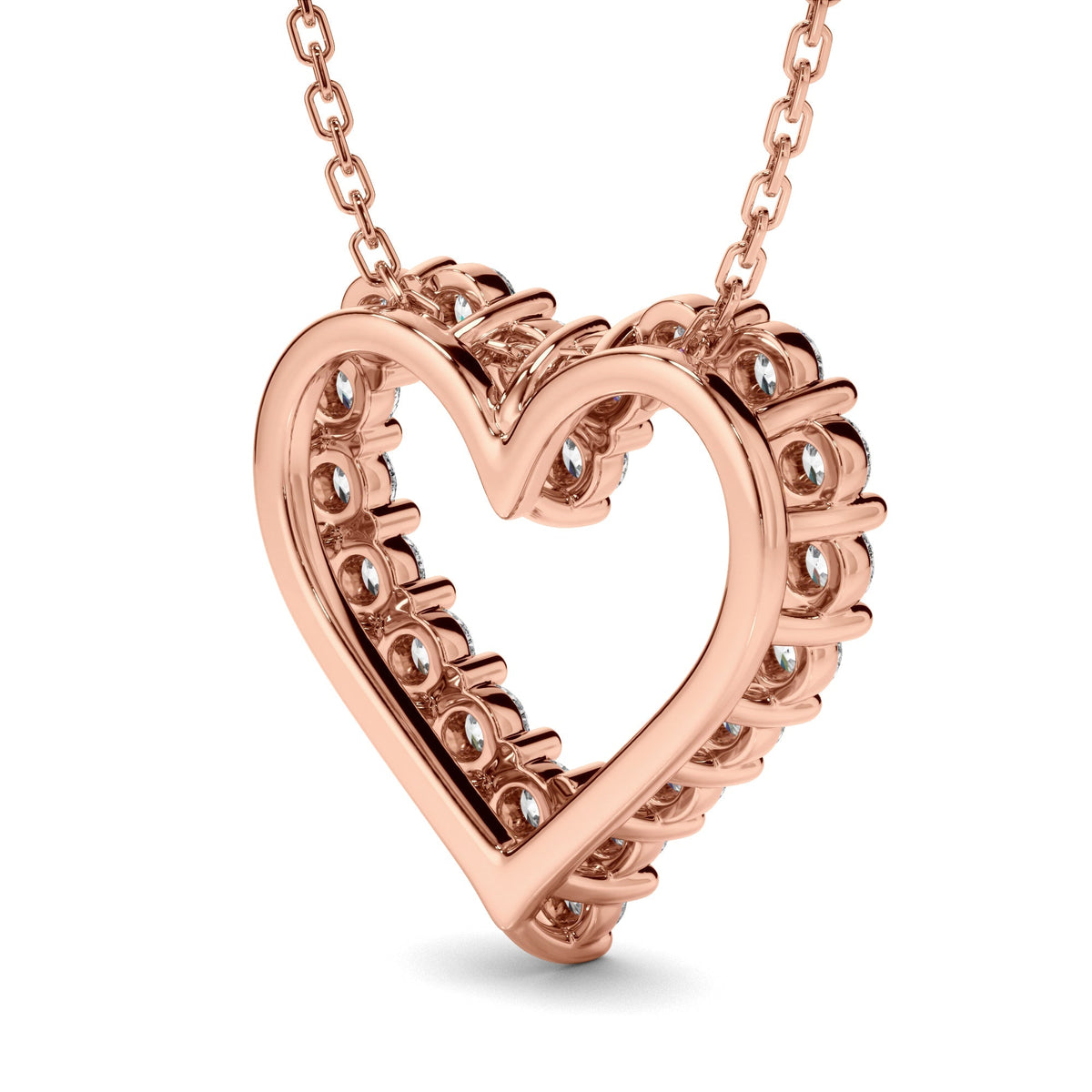 Diamond Heart-Shaped Pendant