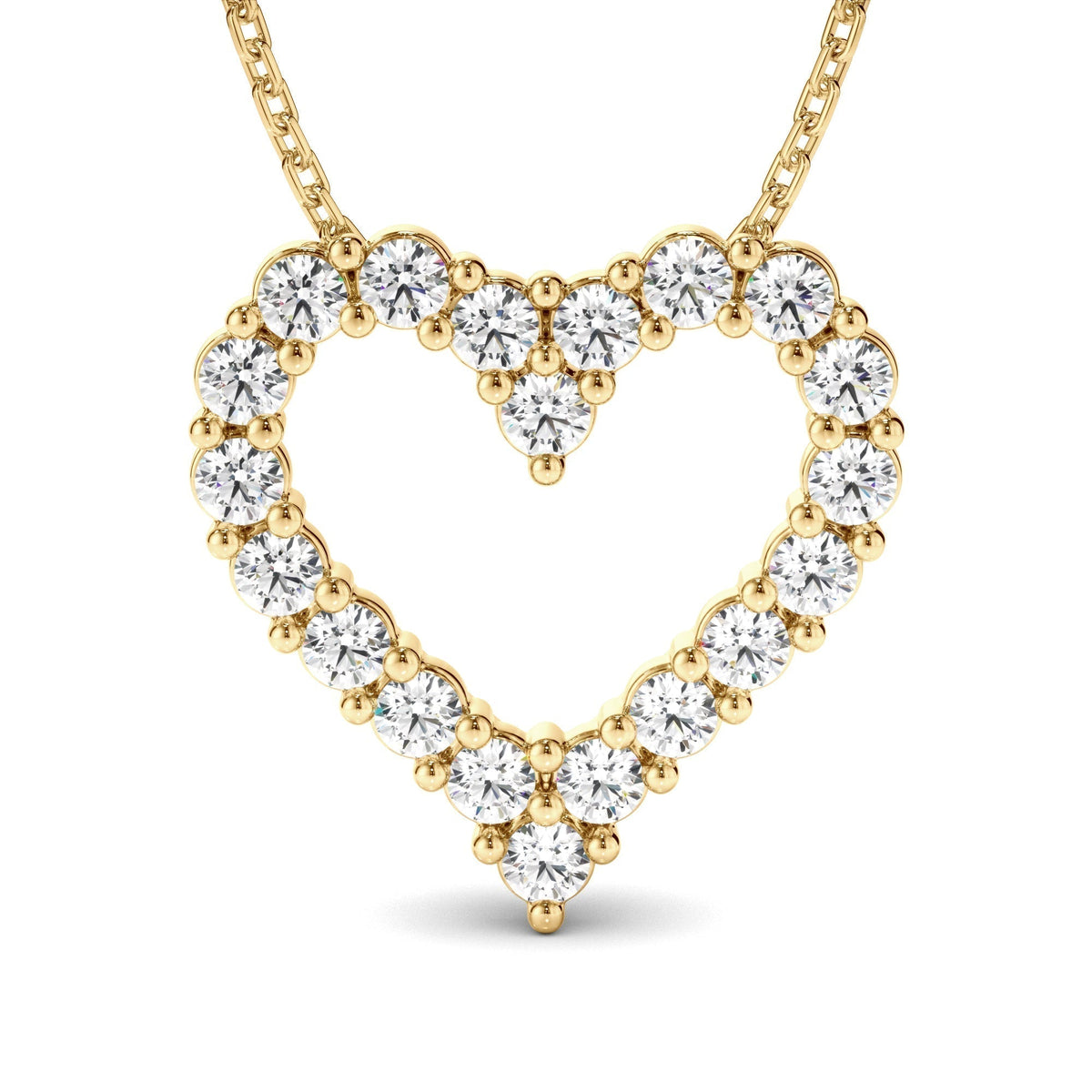 Diamond Heart-Shaped Pendant