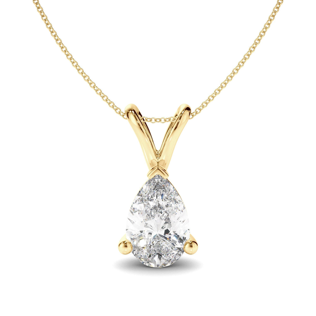 Pear Cut Diamond Pendant