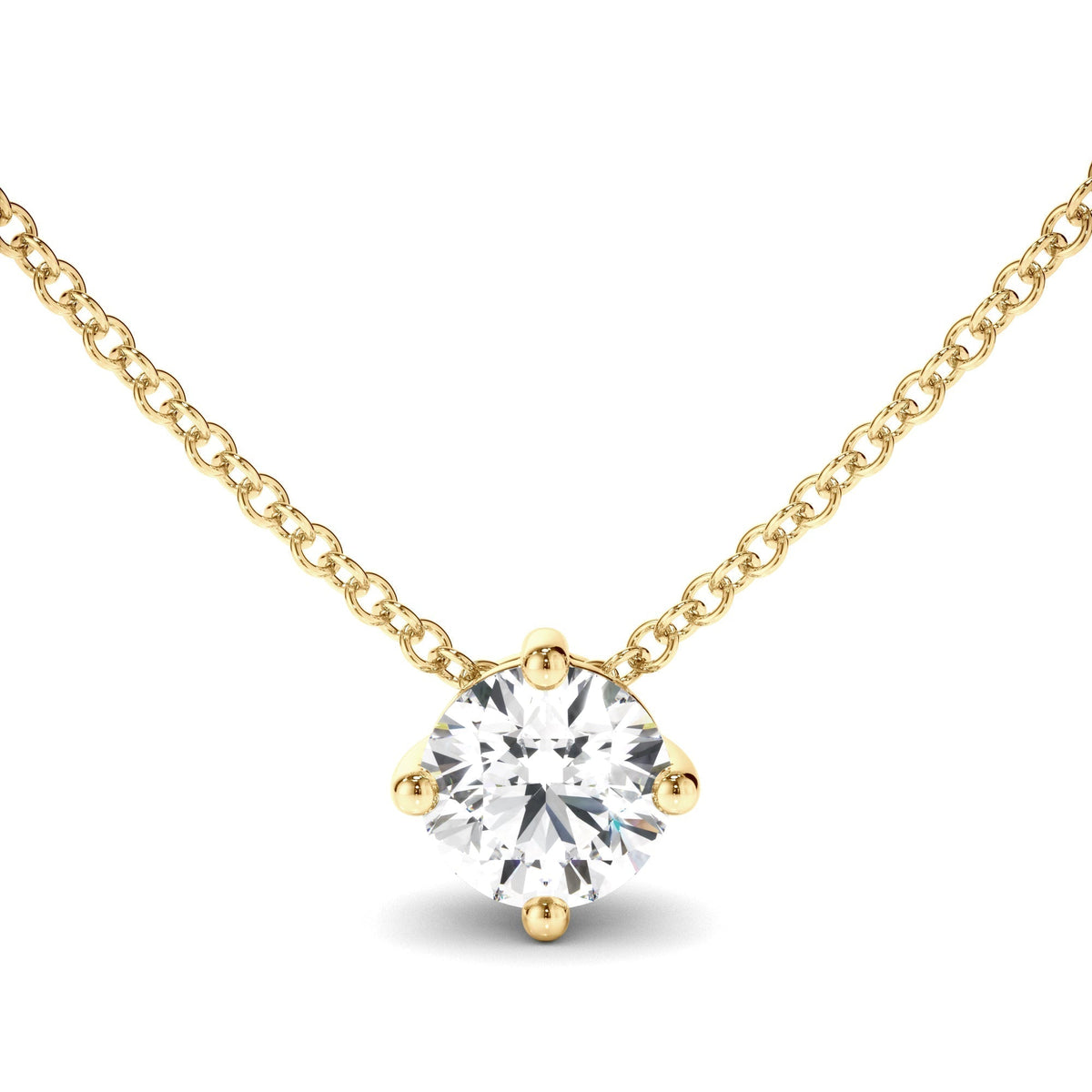 Round Brilliant Cut Diamond Necklet