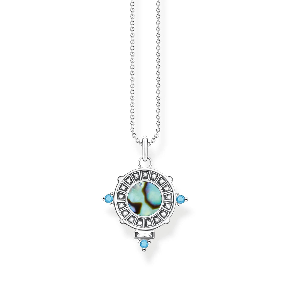 THOMAS SABO Abalone Coin Necklace