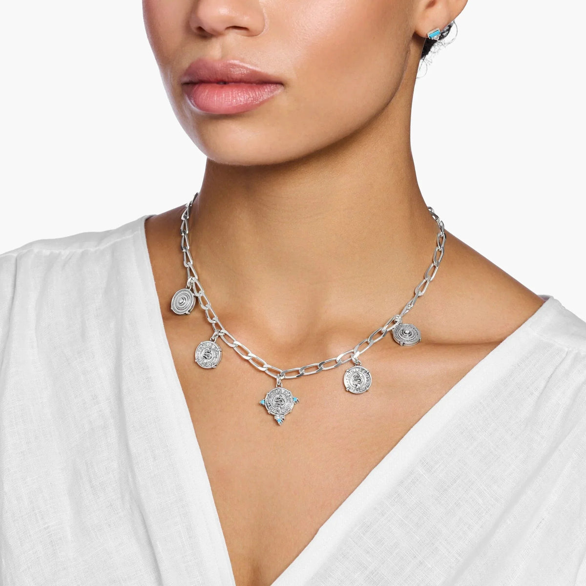 THOMAS SABO Iconic Symbols Silver Necklace