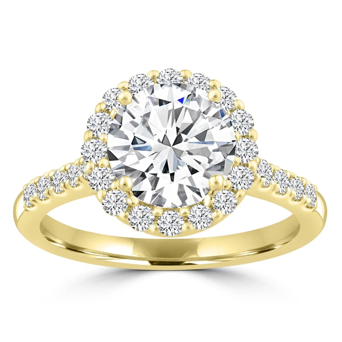 2.00ct Lab Grown Diamond Ring in 18ct Yellow Gold