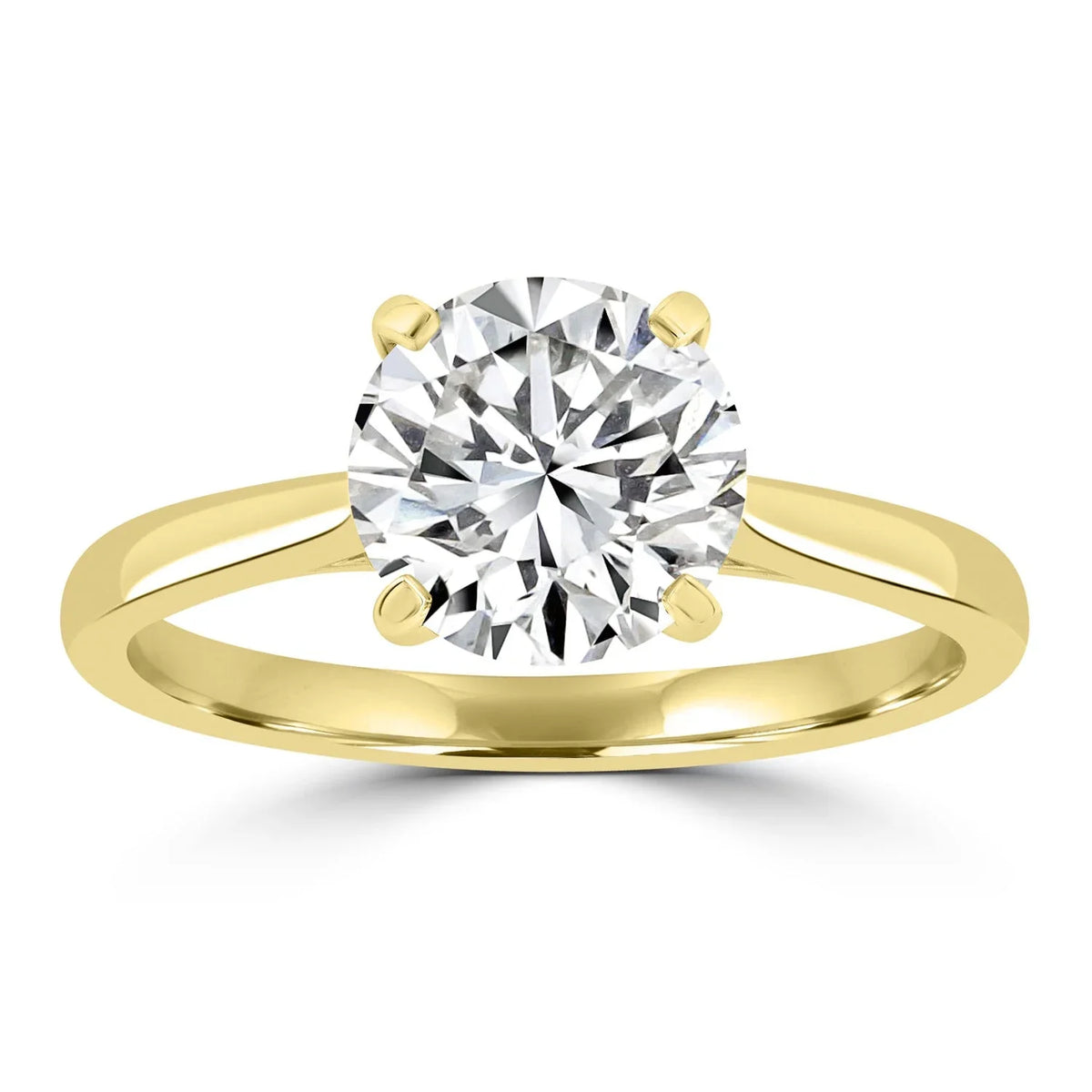 2.00ct Lab Grown Diamond Ring in 18ct Yellow Gold