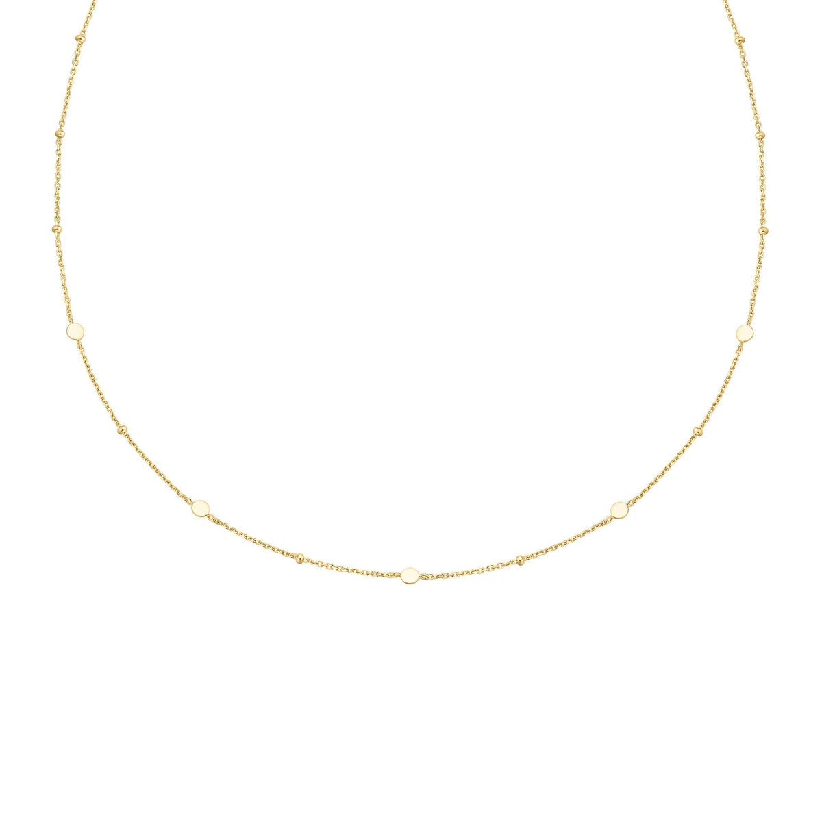 Ania Haie Gold Disc Station Necklace