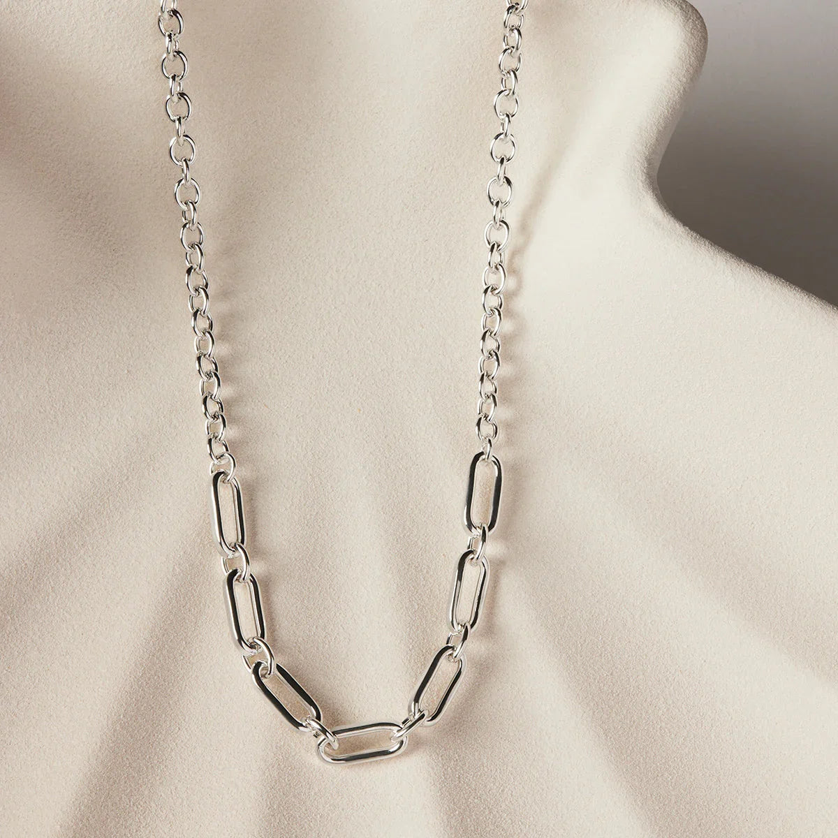 NAJO Sentiero Silver Chain Necklace (45cm+ext)