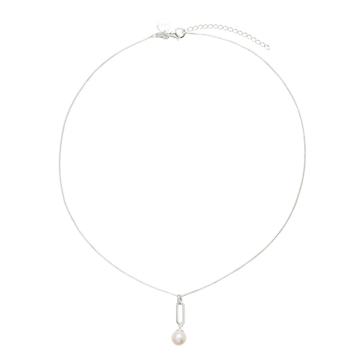NAJO The Enchantress Silver Pearl Necklace (45cm+ext)