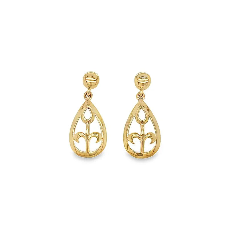 9ct Yellow Gold Fancy Drops