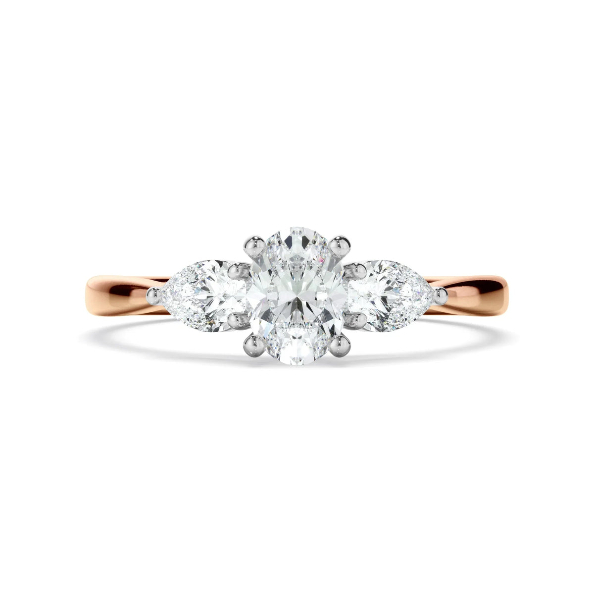 0.85ct Oval Cut Lab Grown Diamond Ring
