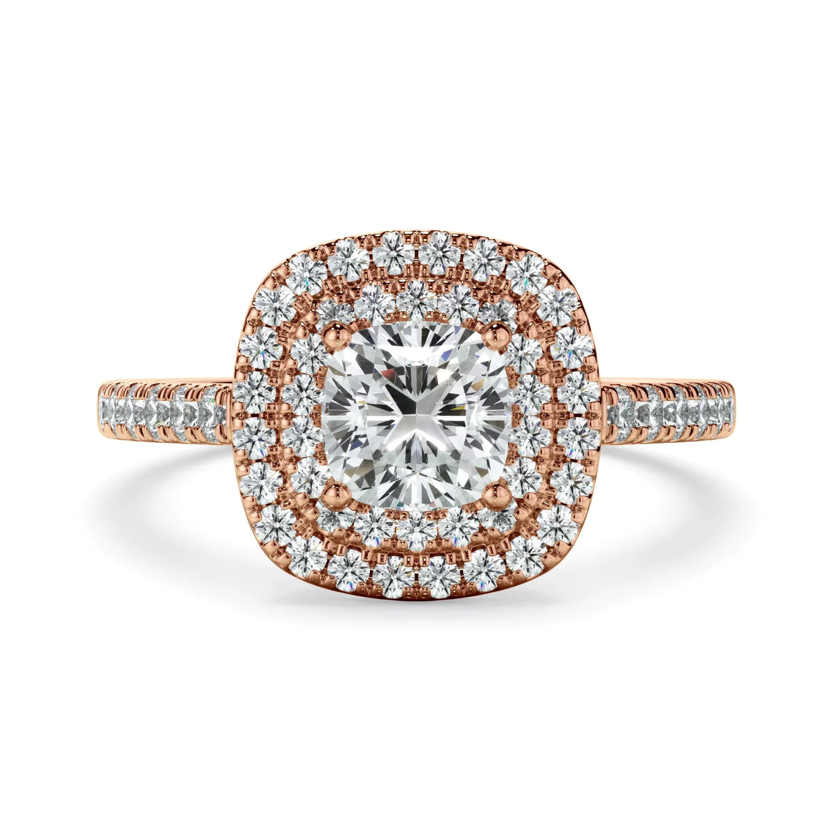 1.45ct Cushion Cut Lab Grown Diamond Ring