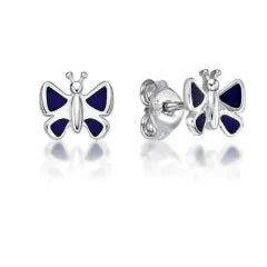 SS BUTTERFLY STUDS