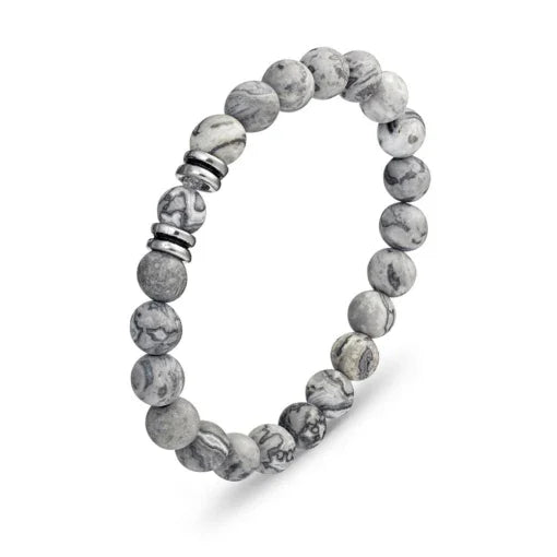 Jasper Stretchy Bracelet - Nangar Gems