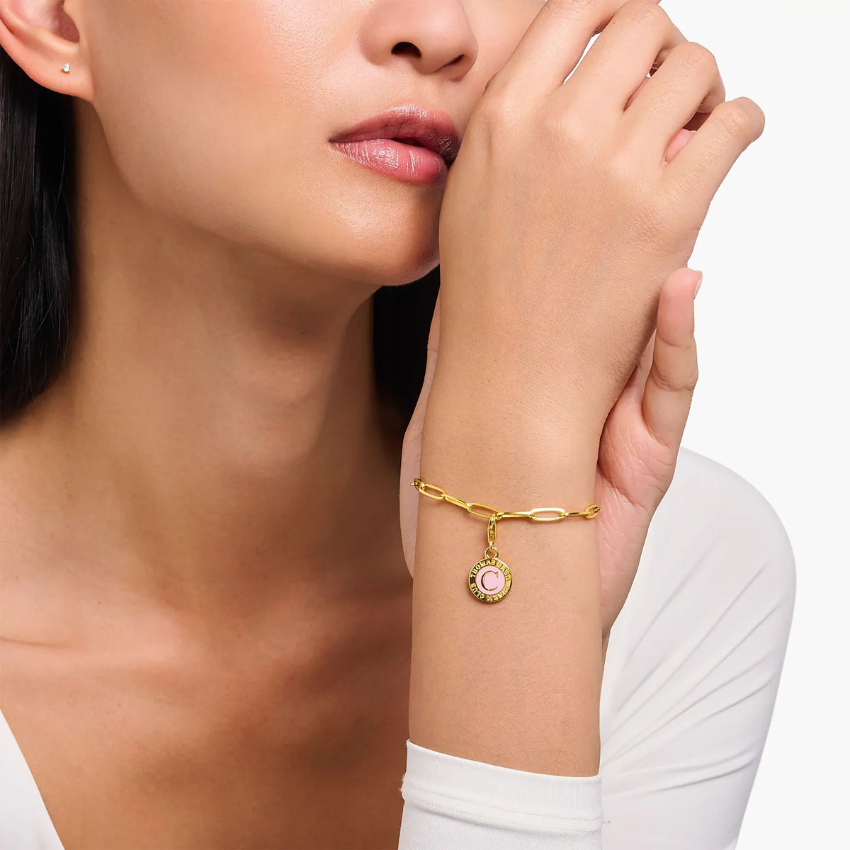 THOMAS SABO Pink & Gold Charmista Coin