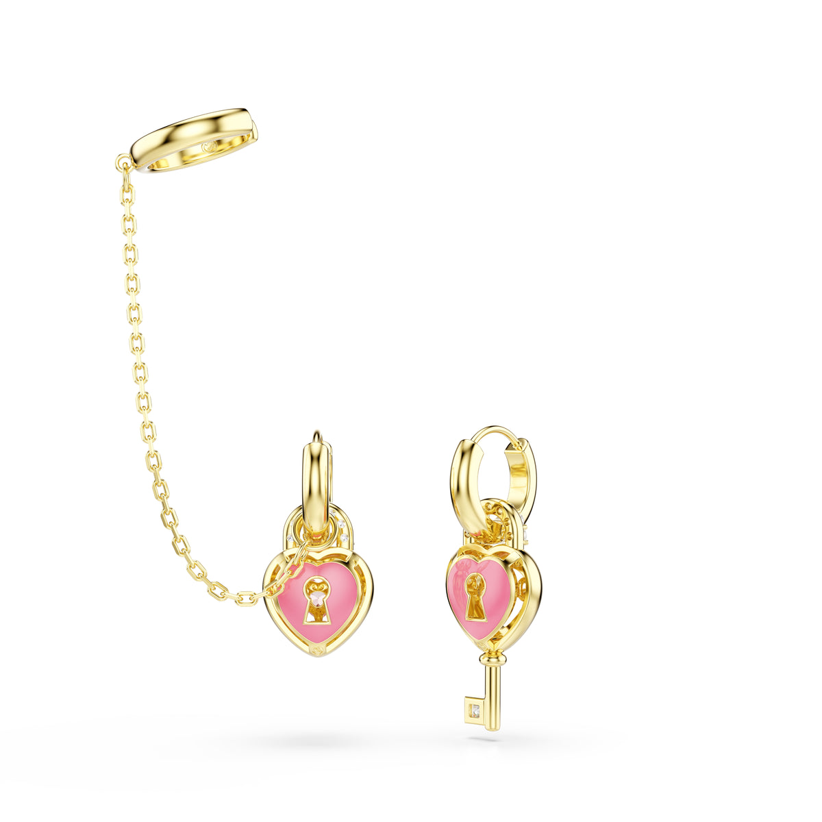 Idyllia drop earrings with ear cuff