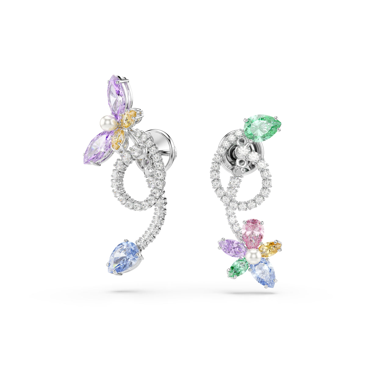 Ariana Grande x Swarovski drop earrings with ear jacket