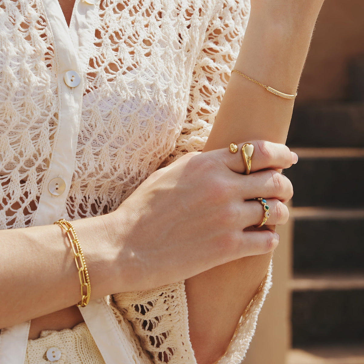 Ania Haie Gold Beaded Bracelet