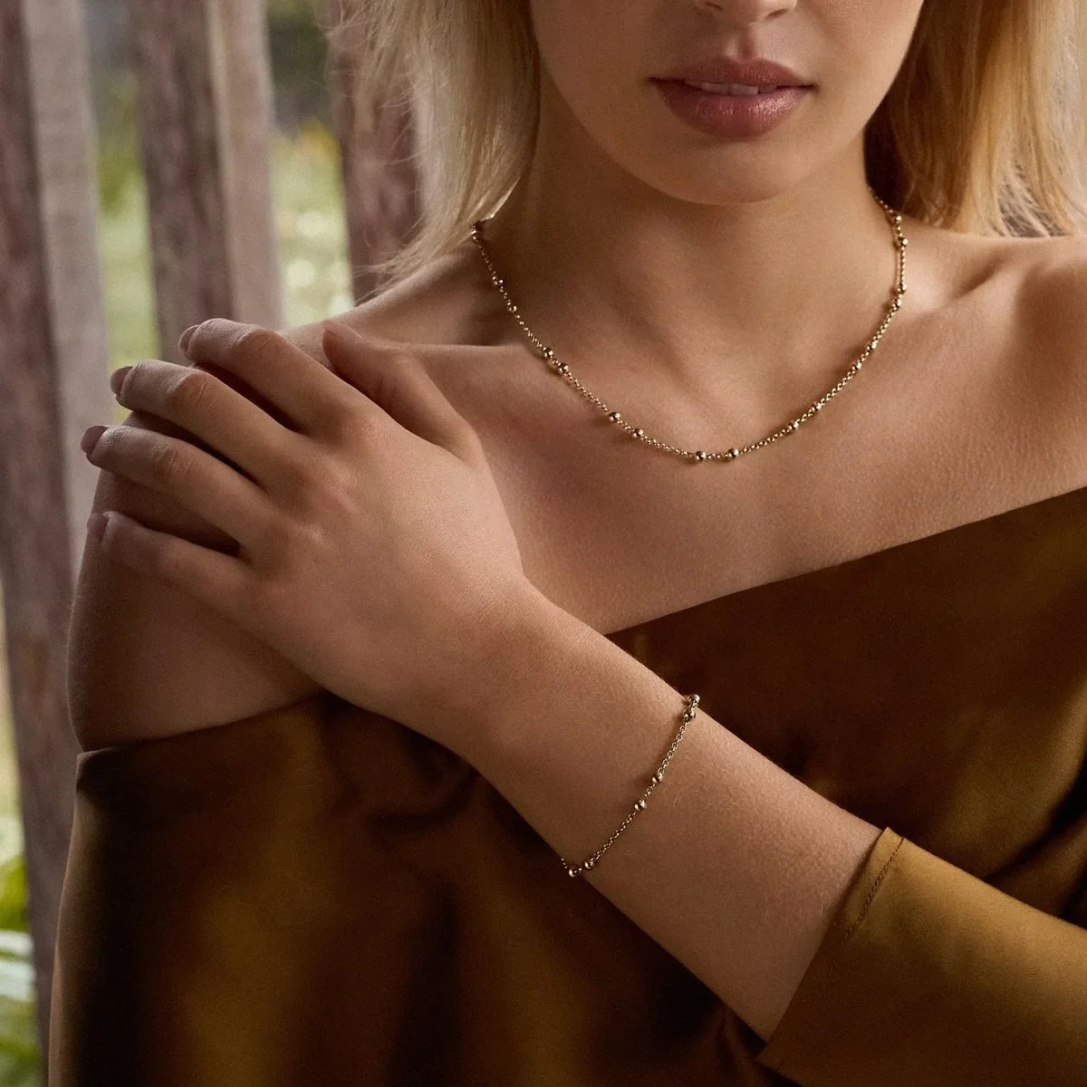 NAJO Mattina Single Gold Bracelet (19cm+ext)
