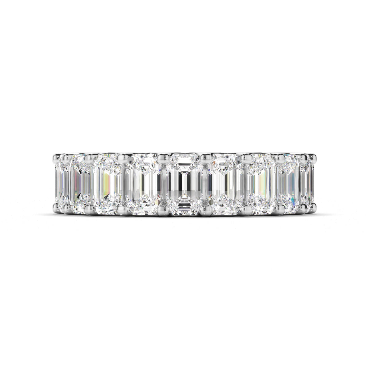 Emerald Cut Diamond Eternity Ring