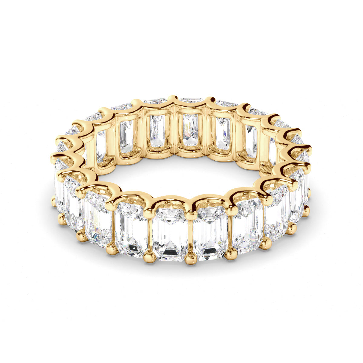 Emerald Cut Diamond Eternity Ring