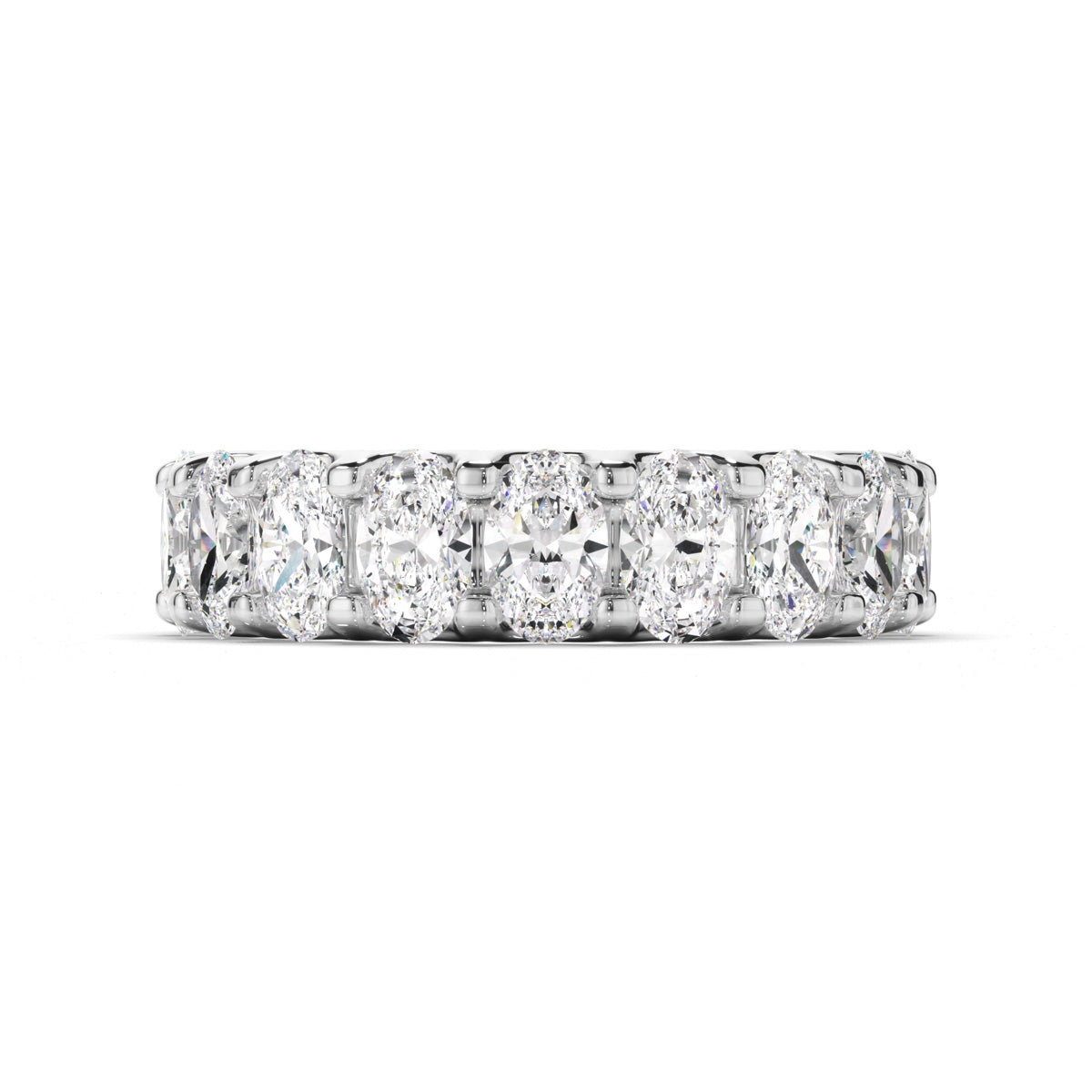 Oval Cut Diamond Eternity Ring