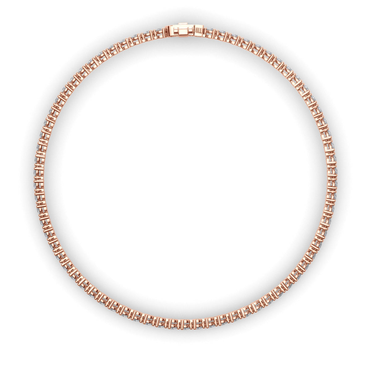 Round Brilliant Cut Laboratory Grown Diamond Tennis Bracelet