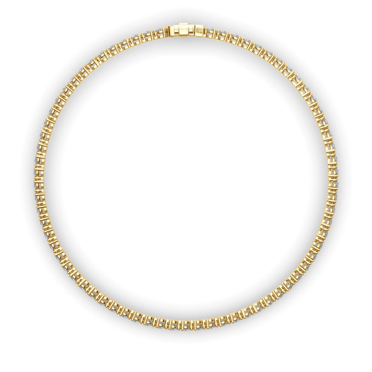 Round Brilliant Cut Laboratory Grown Diamond Tennis Bracelet