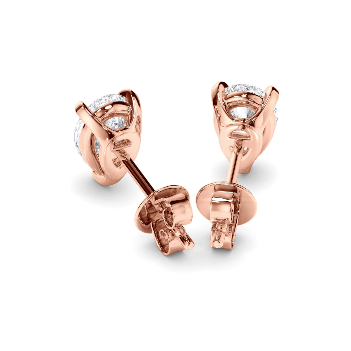 Pear Cut Diamond Stud Earrings