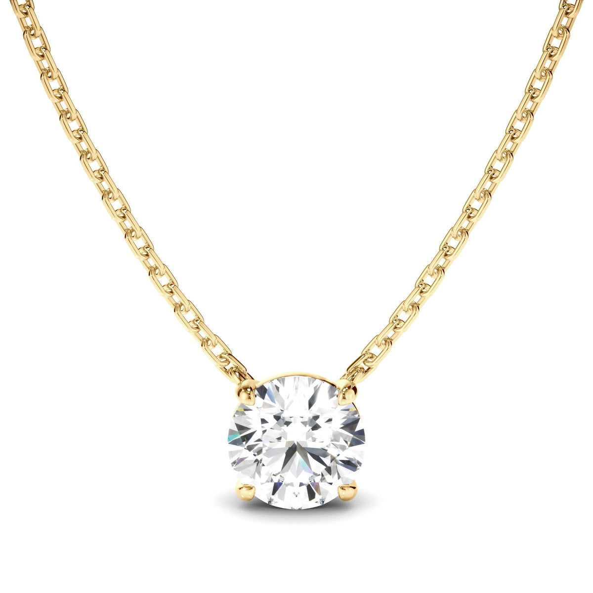 Round Brilliant Cut Diamond Necklet