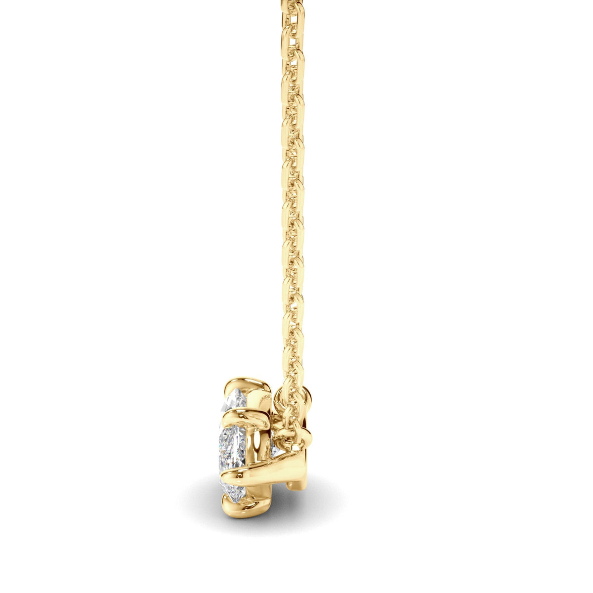 East West Marquise Cut Diamond Necklet