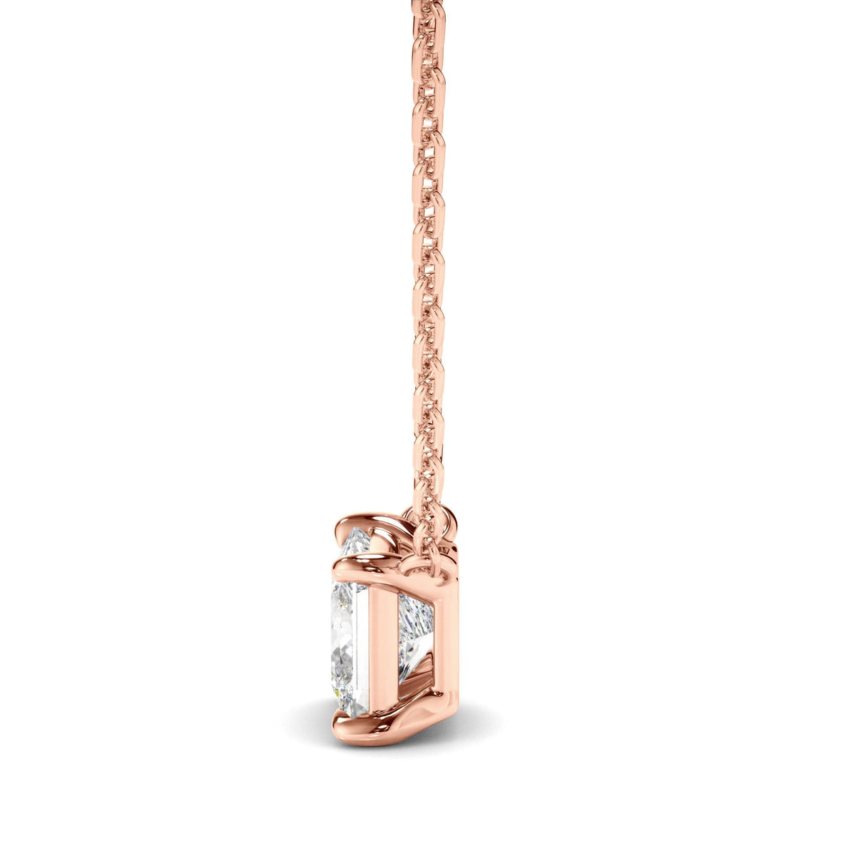 Princess Cut Diamond Necklet