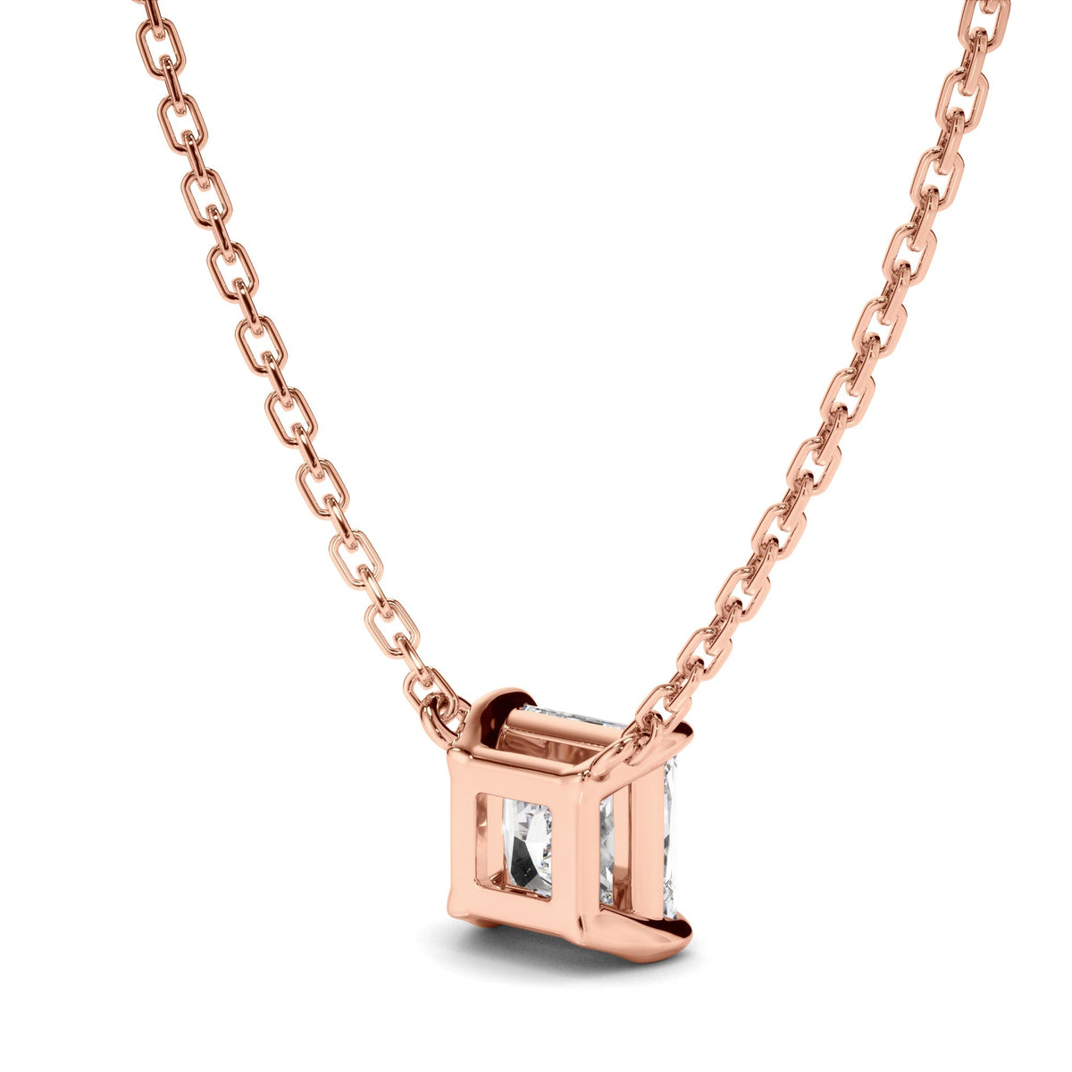 Princess Cut Diamond Necklet